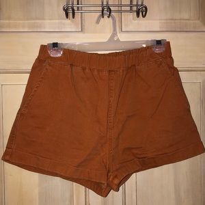 Burnt Orange Khaki Shorts